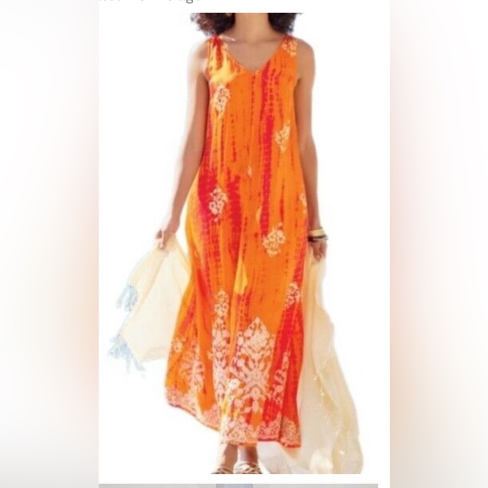 Soft Surroundings sheer cotton Maxi dress sz XL  NEW